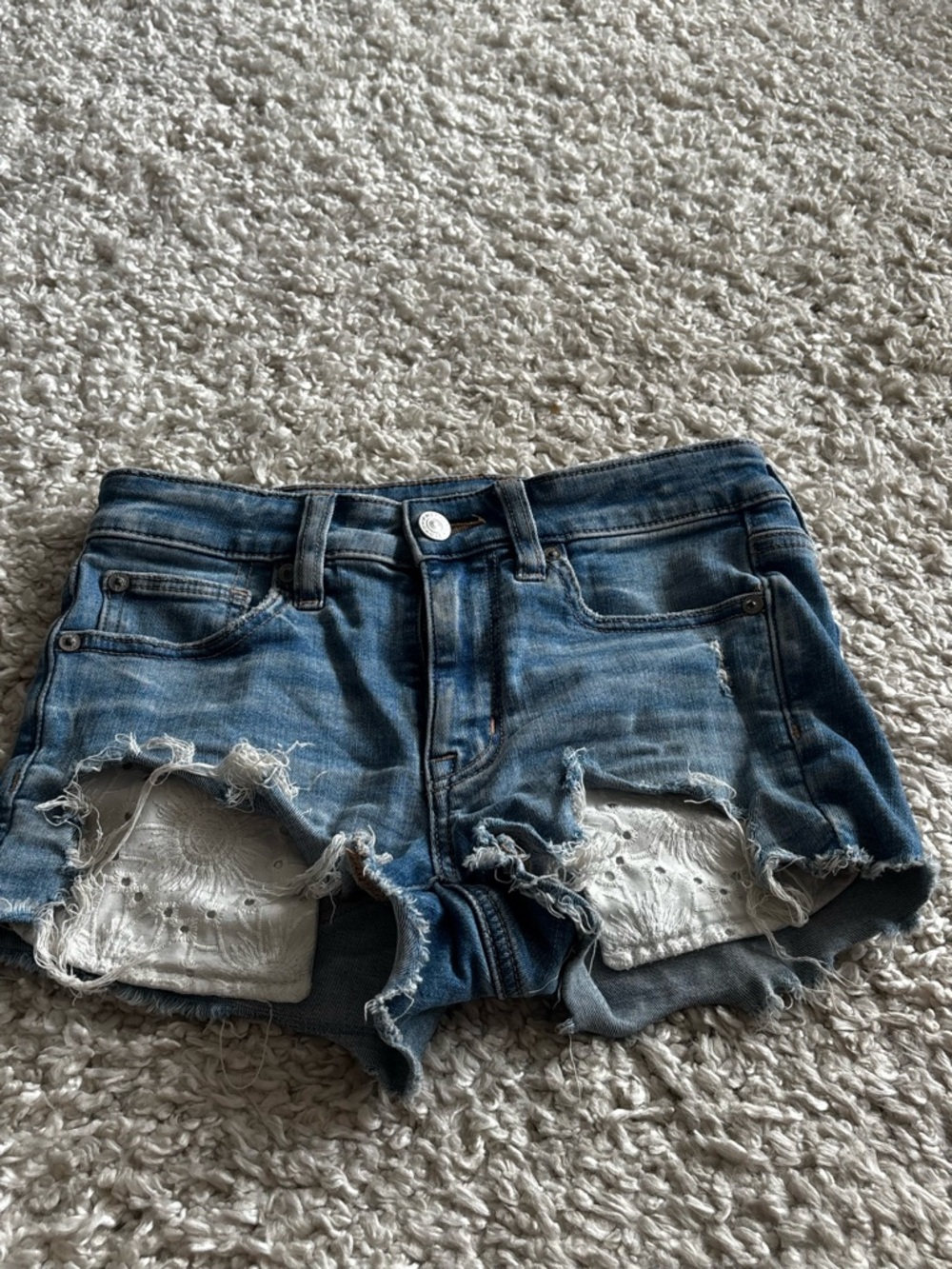 AE denim shorts size 00